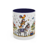 Bremen Town Musicians Mug — Storybook Accent Coffee Mug — MagicMeStudio — Front view — Photo 2