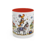 Bremen Town Musicians Mug — Storybook Accent Coffee Mug — MagicMeStudio — Front view — Photo 4
