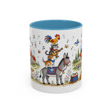 Bremen Town Musicians Mug — Storybook Accent Coffee Mug — MagicMeStudio — Front view — Photo 9