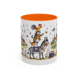 Bremen Town Musicians Mug — Storybook Accent Coffee Mug — MagicMeStudio — Front view — Photo 11