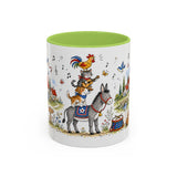 Bremen Town Musicians Mug — Storybook Accent Coffee Mug — MagicMeStudio — Front view — Photo 15