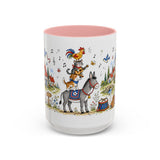 Bremen Town Musicians Mug — Storybook Accent Coffee Mug — MagicMeStudio — Front view — Photo 7