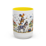 Bremen Town Musicians Mug — Storybook Accent Coffee Mug — MagicMeStudio — Front view — Photo 14