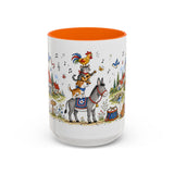 Bremen Town Musicians Mug — Storybook Accent Coffee Mug — MagicMeStudio — Front view — Photo 13