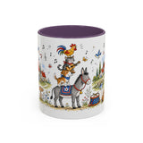 Bremen Town Musicians Mug — Storybook Accent Coffee Mug — MagicMeStudio — Front view — Photo 16