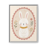 Bunny Collar Framed Nursery Canvas, Storybook Kids Room Wall Art, 12x16 18x24 — 6ad866984a87cc6e1a0e5ecf_107257_103277_front