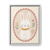 Bunny Collar Framed Nursery Canvas, Storybook Kids Room Wall Art, 12x16 18x24 — 6ad866984a87cc6e1a0e5ecf_107253_103270_front