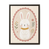 Bunny Collar Framed Nursery Canvas, Storybook Kids Room Wall Art, 12x16 18x24 — 6ad866984a87cc6e1a0e5ecf_107256_103249_front