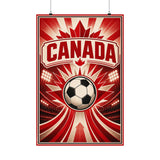 Canada Soccer Fan Art Poster — Matte Vertical Poster — World Cup 2026 Wall Decor — Front view — Photo 1