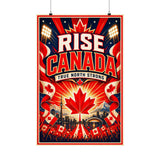 Canada Soccer Poster — Rally Fan Art Print — Soccer Wall Decor — Front view — Photo 1