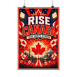 Canada Soccer Poster — Rally Fan Art Print — Soccer Wall Decor — Front view — Photo 2