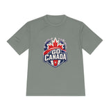 Canada Soccer T Shirt, Go Canada Tee, World Football Fan Shirt, Moisture Wicking Sport Tee — Front view — Photo 8
