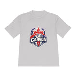 Canada Soccer T Shirt, Go Canada Tee, World Football Fan Shirt, Moisture Wicking Sport Tee — Front view — Photo 3