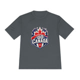 Canada Soccer T Shirt, Go Canada Tee, World Football Fan Shirt, Moisture Wicking Sport Tee — Front view — Photo 4