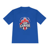 Canada Soccer T Shirt, Go Canada Tee, World Football Fan Shirt, Moisture Wicking Sport Tee — Front view — Photo 10