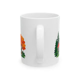 Canada Travel Souvenir Mug — Rockies & Toronto — Soccer Fan Gift — White Ceramic 11oz 15oz — Back view — Photo 3