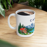 Canada Travel Souvenir Mug — Rockies & Toronto — Soccer Fan Gift — White Ceramic 11oz 15oz — Product view — Photo 10