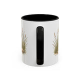 Capybara Accent Mug | Watercolor Nature Coffee Cup | 11oz 15oz Waterside Animal Gift — 11oz / Black — back