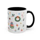 Christmas Mug | Watercolor Tree Gifts Wreath Holiday Cup | Accent Coffee Mug 11oz 15oz — 6ad86eaa2f6ce68f150210ec_72180_102754_right