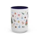 Christmas Mug | Watercolor Tree Gifts Wreath Holiday Cup | Accent Coffee Mug 11oz 15oz — 6ad86eaa2f6ce68f150210ec_105885_102753_front