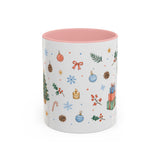 Christmas Mug | Watercolor Tree Gifts Wreath Holiday Cup | Accent Coffee Mug 11oz 15oz — 6ad86eaa2f6ce68f150210ec_72183_102752_front