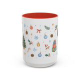 Christmas Mug | Watercolor Tree Gifts Wreath Holiday Cup | Accent Coffee Mug 11oz 15oz — 6ad86eaa2f6ce68f150210ec_105887_102753_front