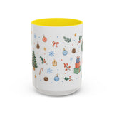 Christmas Mug | Watercolor Tree Gifts Wreath Holiday Cup | Accent Coffee Mug 11oz 15oz — 6ad86eaa2f6ce68f150210ec_108912_102753_front