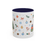 Christmas Mug | Watercolor Tree Gifts Wreath Holiday Cup | Accent Coffee Mug 11oz 15oz — 6ad86eaa2f6ce68f150210ec_72182_102752_front