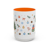 Christmas Mug | Watercolor Tree Gifts Wreath Holiday Cup | Accent Coffee Mug 11oz 15oz — 6ad86eaa2f6ce68f150210ec_108910_102753_front