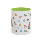 Christmas Mug | Watercolor Tree Gifts Wreath Holiday Cup | Accent Coffee Mug 11oz 15oz — 6ad86eaa2f6ce68f150210ec_113942_102752_front