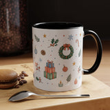Christmas Mug | Watercolor Tree Gifts Wreath Holiday Cup | Accent Coffee Mug 11oz 15oz — 6ad86eaa2f6ce68f150210ec_72180_102760_context-1