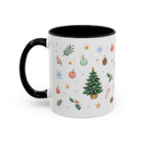 Christmas Mug | Watercolor Tree Gifts Wreath Holiday Cup | Accent Coffee Mug 11oz 15oz — 6ad86eaa2f6ce68f150210ec_72180_102756_left