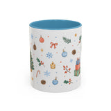 Christmas Mug | Watercolor Tree Gifts Wreath Holiday Cup | Accent Coffee Mug 11oz 15oz — 6ad86eaa2f6ce68f150210ec_105888_102752_front