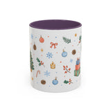 Christmas Mug | Watercolor Tree Gifts Wreath Holiday Cup | Accent Coffee Mug 11oz 15oz — 6ad86eaa2f6ce68f150210ec_108907_102752_front