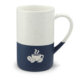 Coffee Morning Engraved Speckled Ceramic Mug, 13oz, Minimalist Coffee Cup, Gift for Nature Lovers — Front view — Photo 3