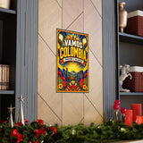 Colombia Soccer Poster — Rally Fan Art Print — Soccer Wall Decor — Product view — Photo 10