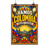 Colombia Soccer Poster — Rally Fan Art Print — Soccer Wall Decor — Front view — Photo 4
