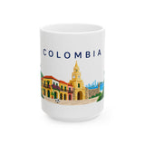 Colombia Travel Souvenir Mug | Cartagena & Coffee | Soccer Fan Gift | White Ceramic 11oz 15oz — 6ad8731f533917771e06118a_104692_101750_front