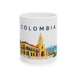 Colombia Travel Souvenir Mug | Cartagena & Coffee | Soccer Fan Gift | White Ceramic 11oz 15oz — 6ad8731f533917771e06118a_65216_6310_front