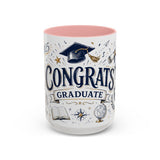 Congrats Graduate Coffee Mug | Class of 2026 Graduation Gift | Accent Color Ceramic 11oz 15oz — 6ad8703c56e61d3ffc094f27_105886_102753_front