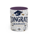 Congrats Graduate Coffee Mug | Class of 2026 Graduation Gift | Accent Color Ceramic 11oz 15oz — 6ad8703c56e61d3ffc094f27_108907_102752_front
