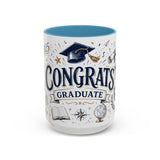 Congrats Graduate Coffee Mug | Class of 2026 Graduation Gift | Accent Color Ceramic 11oz 15oz — 6ad8703c56e61d3ffc094f27_105889_102753_front