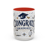 Congrats Graduate Coffee Mug | Class of 2026 Graduation Gift | Accent Color Ceramic 11oz 15oz — 6ad8703c56e61d3ffc094f27_105887_102753_front