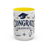 Congrats Graduate Coffee Mug | Class of 2026 Graduation Gift | Accent Color Ceramic 11oz 15oz — 6ad8703c56e61d3ffc094f27_108912_102753_front