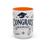 Congrats Graduate Coffee Mug | Class of 2026 Graduation Gift | Accent Color Ceramic 11oz 15oz — 6ad8703c56e61d3ffc094f27_108910_102753_front