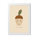 Cozy Day Acorn Framed Nursery Wall Art, Storybook Kids Room Decor, 16x24 20x30 Poster — 6ad86f2eb36293f29b03816b_69682_124156_front