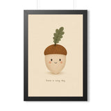 Cozy Day Acorn Framed Nursery Wall Art, Storybook Kids Room Decor, 16x24 20x30 Poster — 6ad86f2eb36293f29b03816b_69669_124098_front