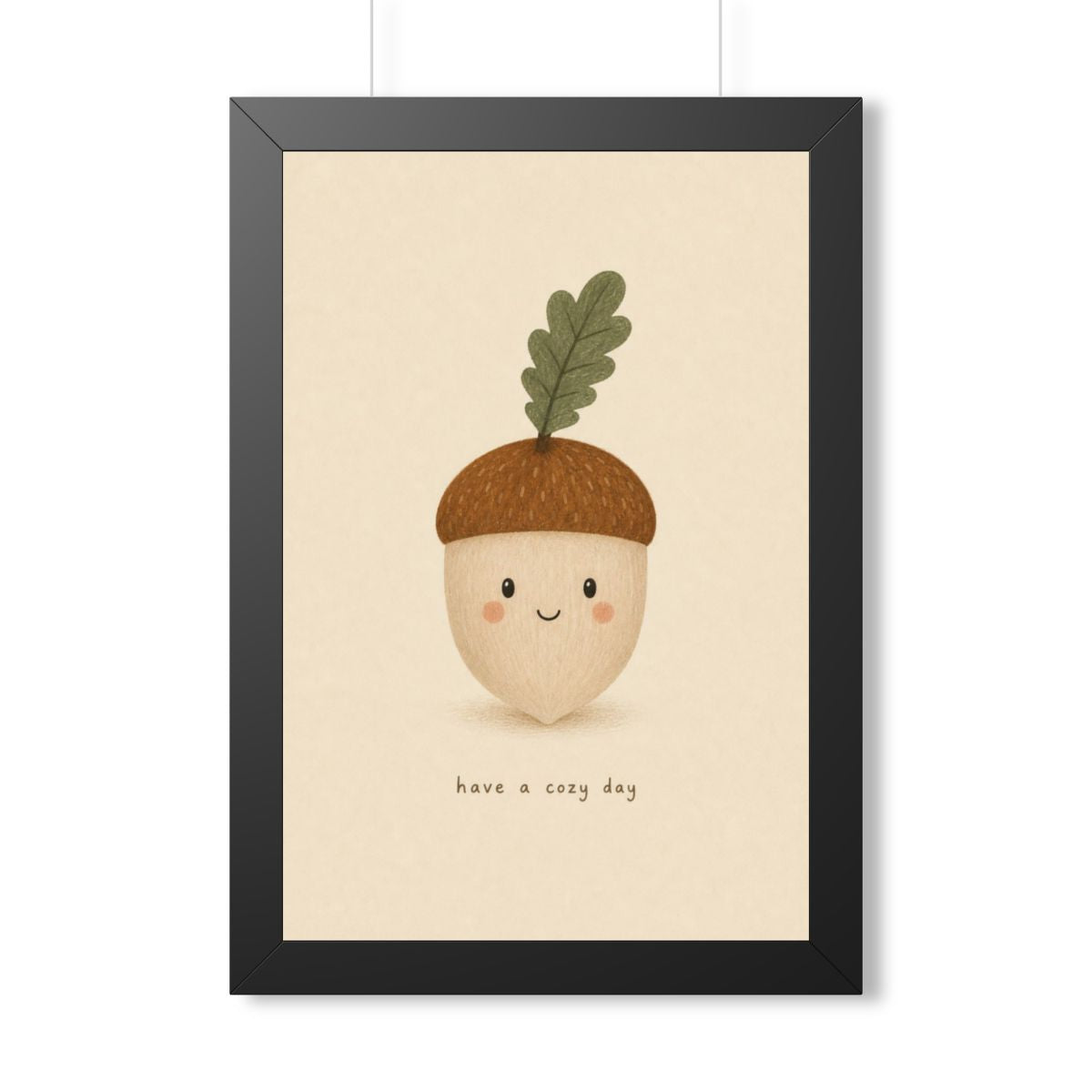 Cozy Day Acorn Framed Nursery Wall Art, Storybook Kids Room Decor, 16x24 20x30 Poster — 6ad86f2eb36293f29b03816b_69668_124096_front