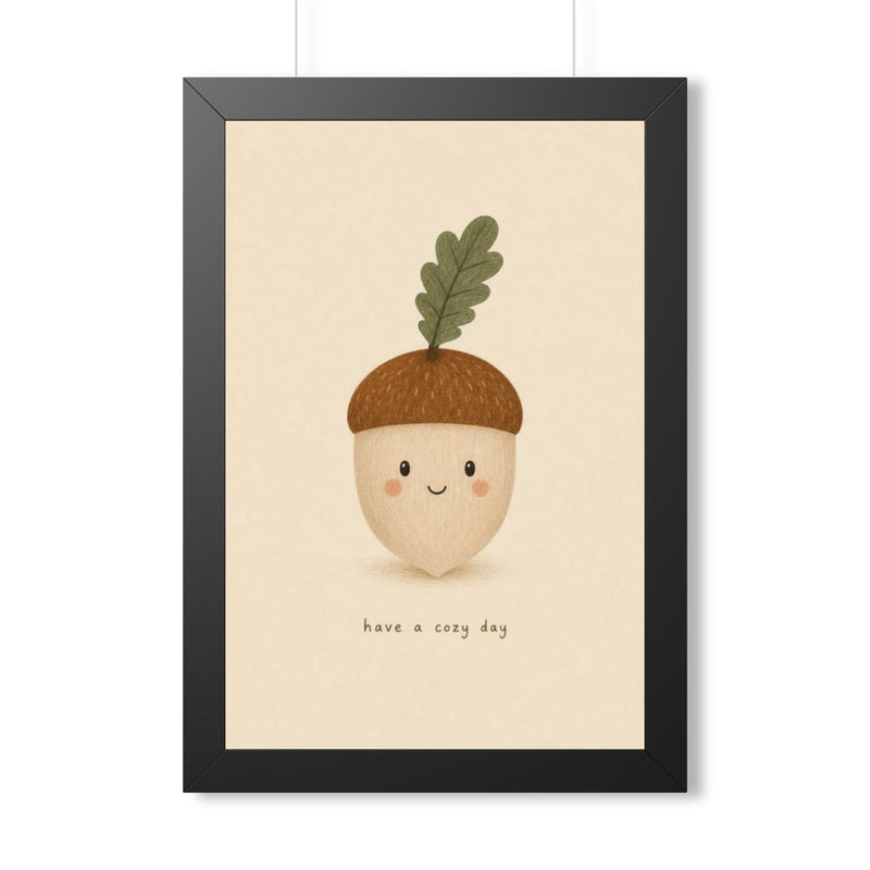 Cozy Day Acorn Framed Nursery Wall Art, Storybook Kids Room Decor, 16x24 20x30 Poster — 6ad86f2eb36293f29b03816b_69668_124096_front