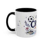Croatia Soccer Coffee Mug — Soccer Fan Gift — Accent Color Ceramic 11oz 15oz Match Day Cup — Left view — Photo 18